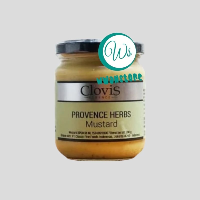 

Clovis Provence Herb Mustard 200gr