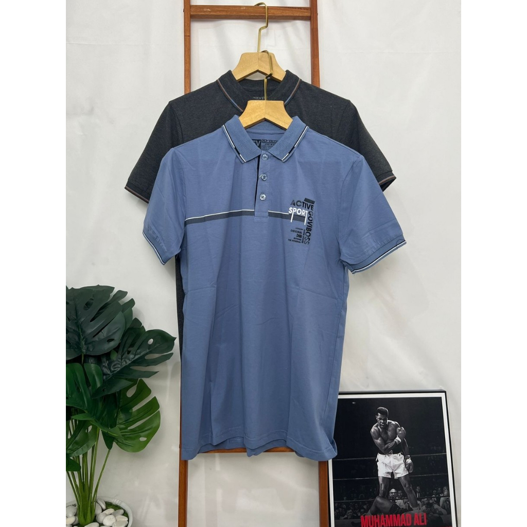 T-shirt Polo Goviboss / Kaos Kerah Goviboss / Kaos Goviboss "Active" Ukuran M - L