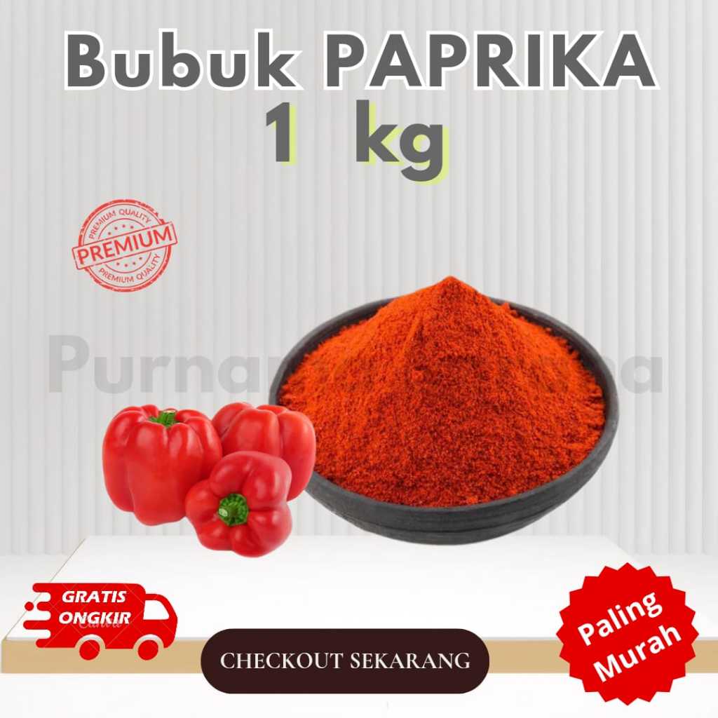 

Bubuk Paprika / Paprika Powder 1 kg / Asli Murni Pepper Powder