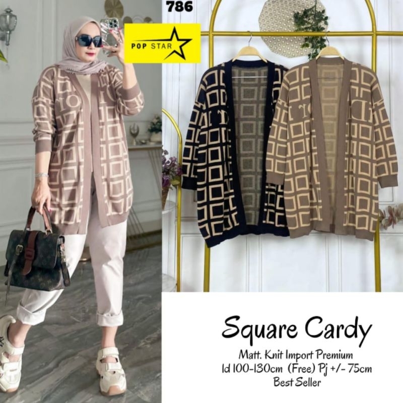 CARDIGAN WANITA JUMBO/SQUARE/CARDIGAN WANITA KNIT IMPORT JUMBO LD 130 CM FIT XXXL