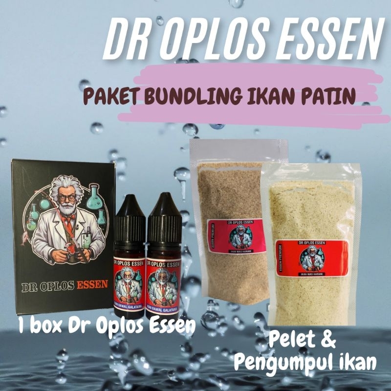 Essen Mancing Ikan Patin dr oplos  | Ukuran 2X15 ML plus umpan susu,Essen Gacor Patin Pasti Strike