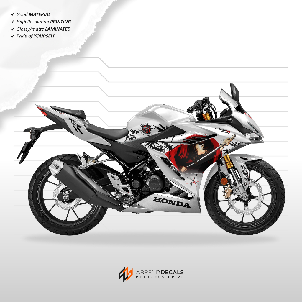 STRIPING CBR 150R NEW KENSHIN JAPAN / STIKER MOTOR HONDA CBR 150 K45R 2021 / STIKER CBR 150 R DECAL
