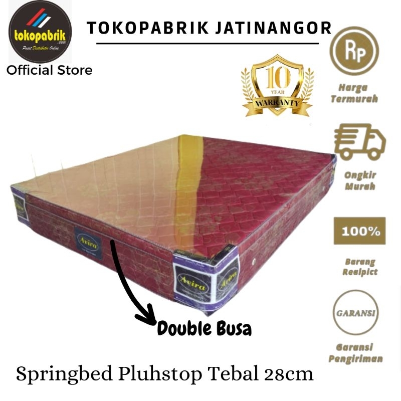 Kasur springbed Avira plushtop (Double Busa) / Kasur Spring Bed No 1 ukuran 160x200 T28cm bergaransi