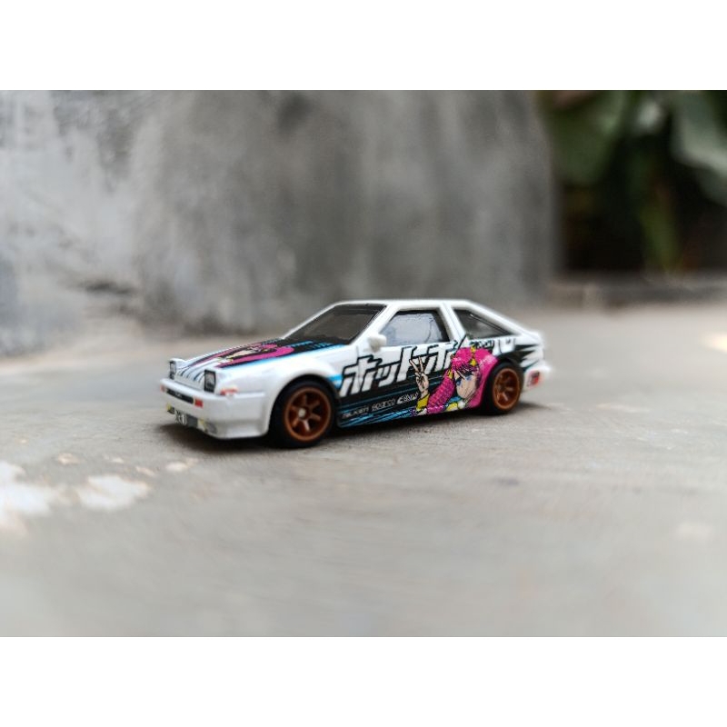 Hot Wheels Toyota AE86 Trueno Anime Itasha Loose