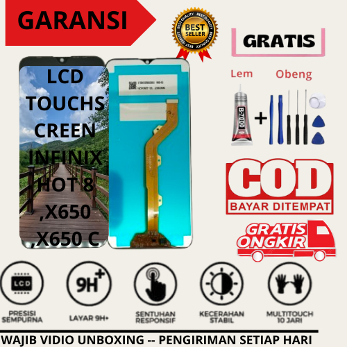 LCD TOUCHSCREEN INFINIX HOT 8 ,X650 ,X650 C