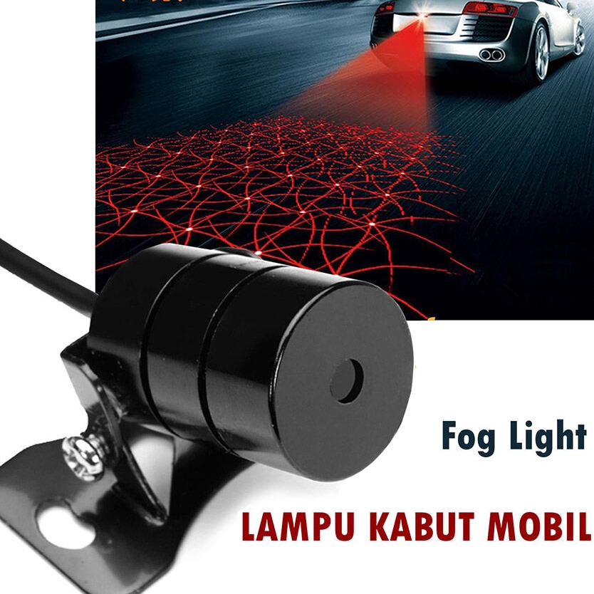 Lampu Kabut Fog Light Mobil Vignette Red Laser Car Lamp Backlight Light Lampu Belakang w01