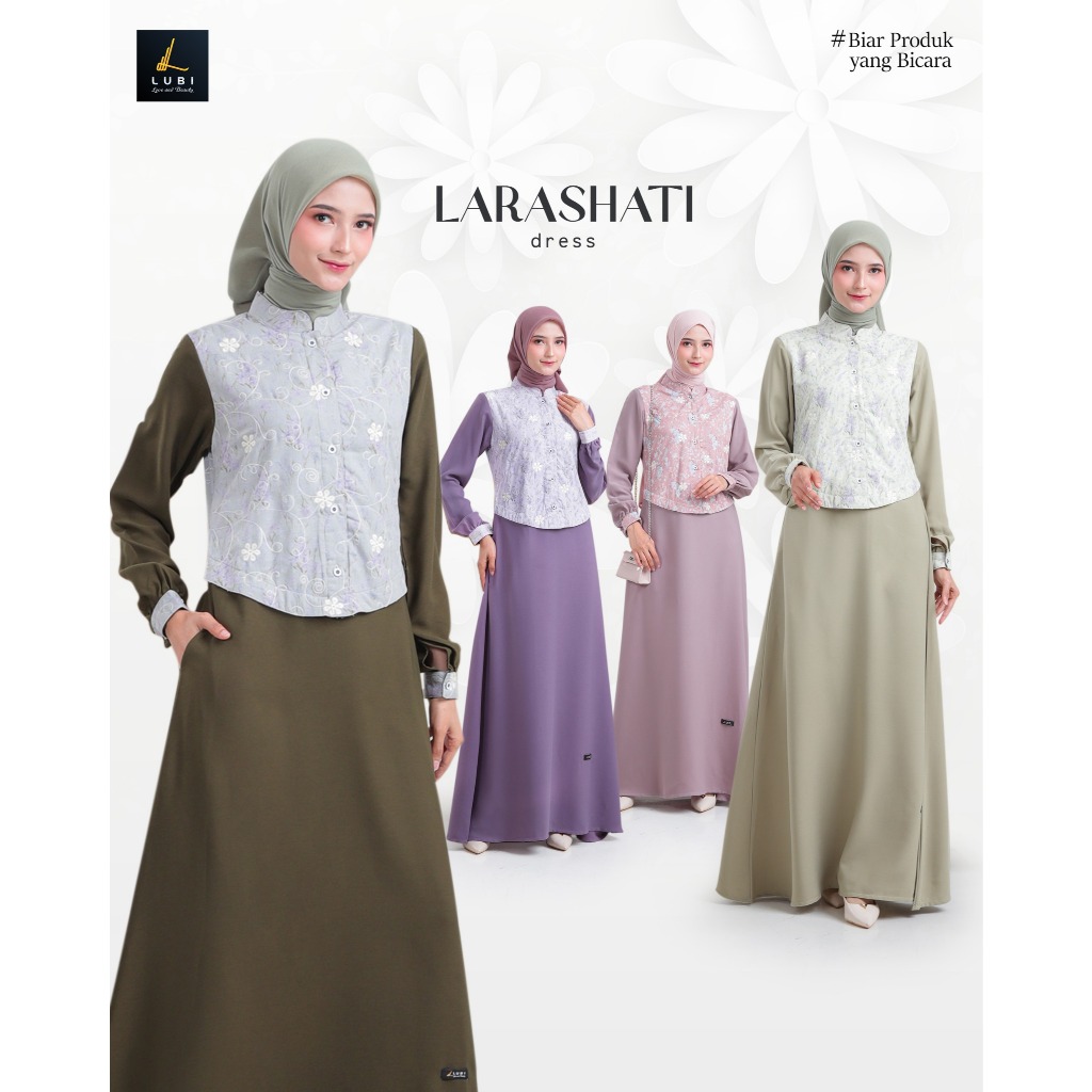 GAMIS REMAJA TERBARU ELEGAN SIMPEL MODEL KOREAN HANBOK STYLE MOTIF BUNGA FLORAL WARNA HIJAU SAGE ARM