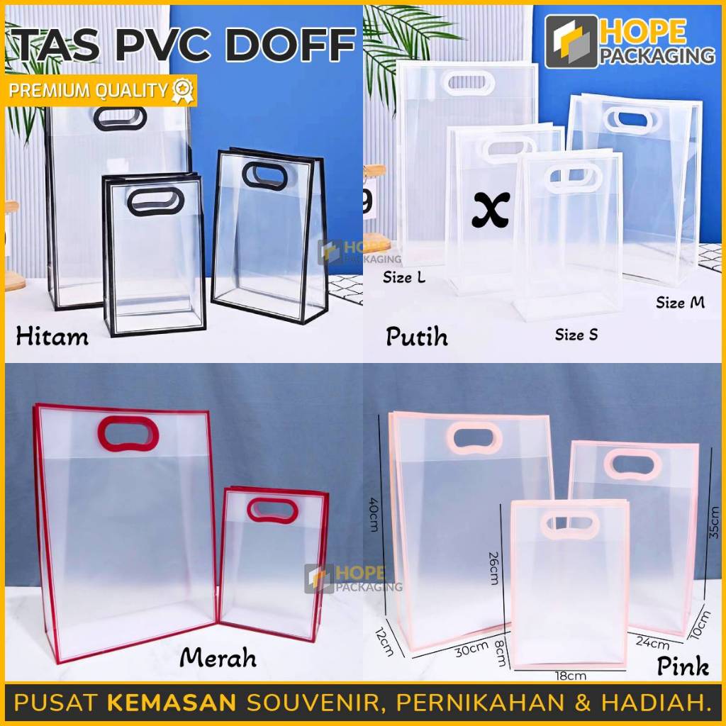 

TAS PVC DOFF/TAS SOUVENIR/TAS BINGKISAN/TAS DOFF LIST MOTIF OVAL