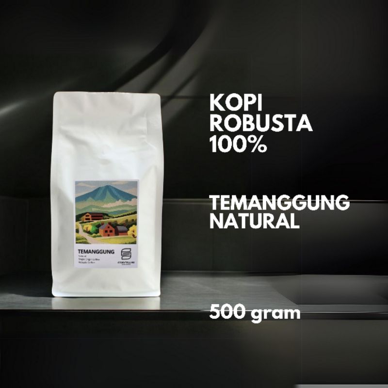 

Kopi Robusta Temanggung biji bubuk 500 Gram