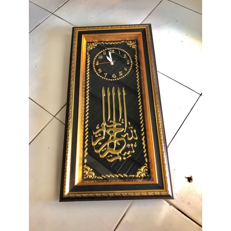 kaligrafi jam jam kaligrafi timbul prada handmade