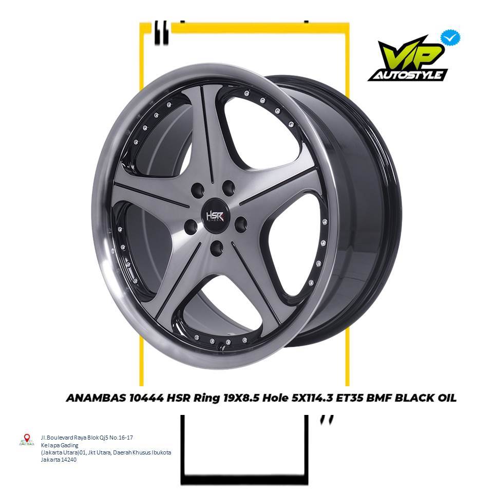 HSR ANAMBAS R19 - Velg Mobil CX5, Camry, Zenix, Terios, Rush, Oddysey Ring 19 - HSR Jakarta