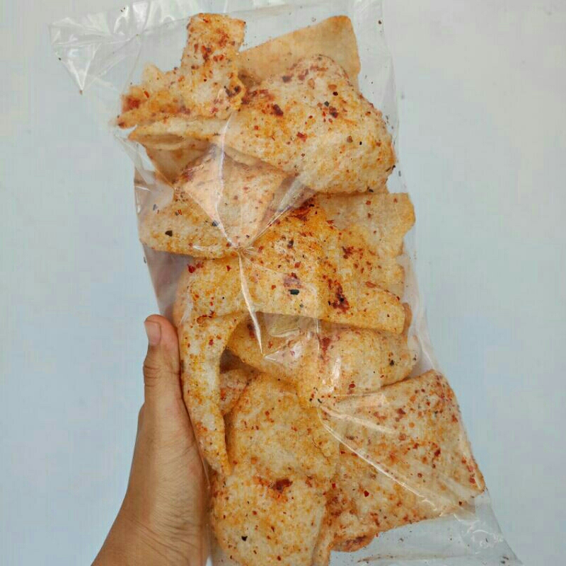 

Cesbul Krupuk Pedas Kripik Kaca Versi Goreng Kripca Lamuk Goreng Bumbu Pedas