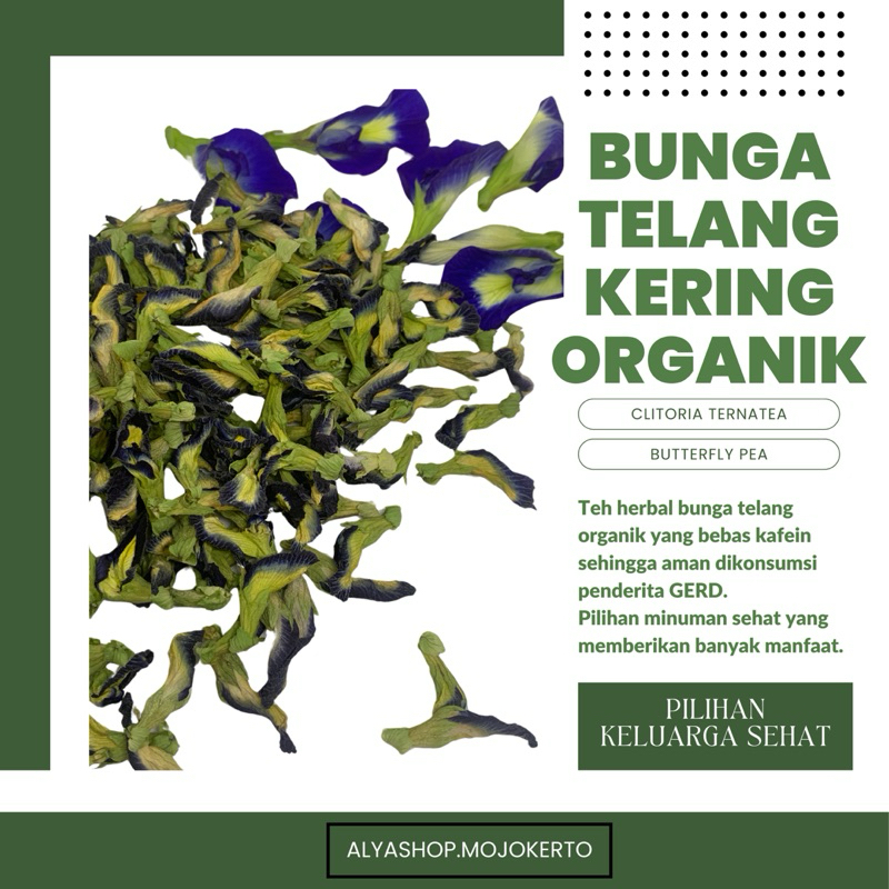 

Bunga Telang Kering Organik 10gr / 20gr / 25gr