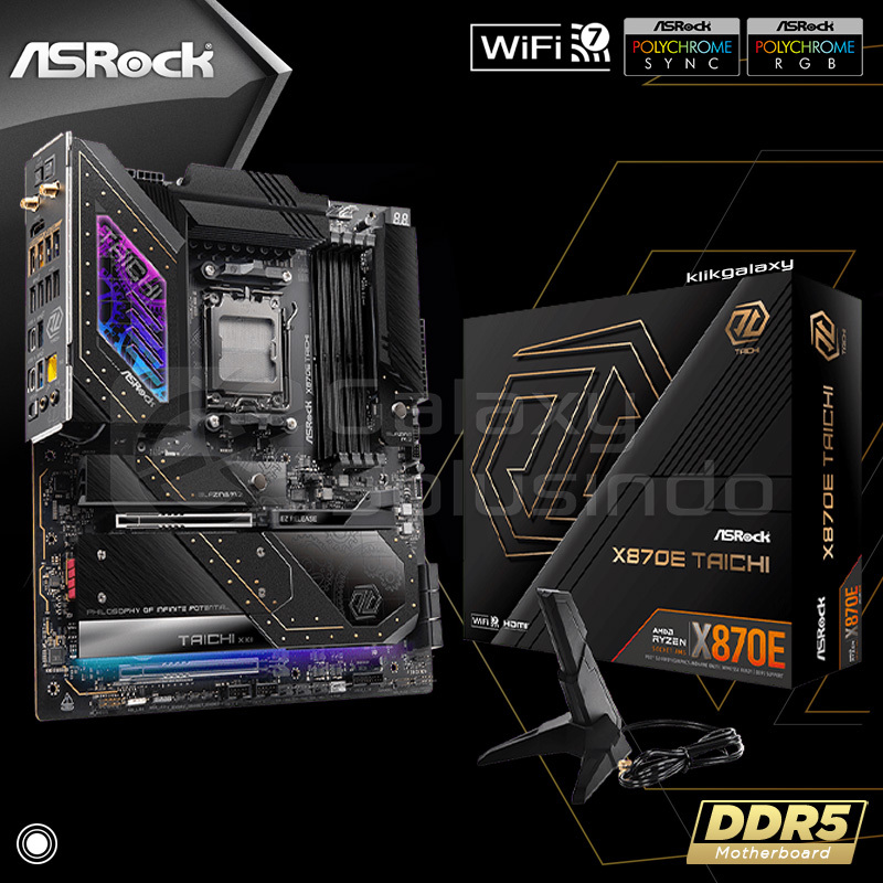 Asrock X870E TAICHI - AMD X870 DDR5 AM5 Motherboard