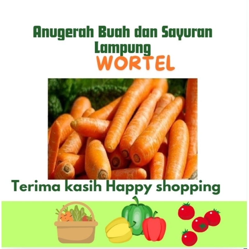 

Wortel Sayuran Segar 250gr dan 500 gr Anugerah Mart Lampung