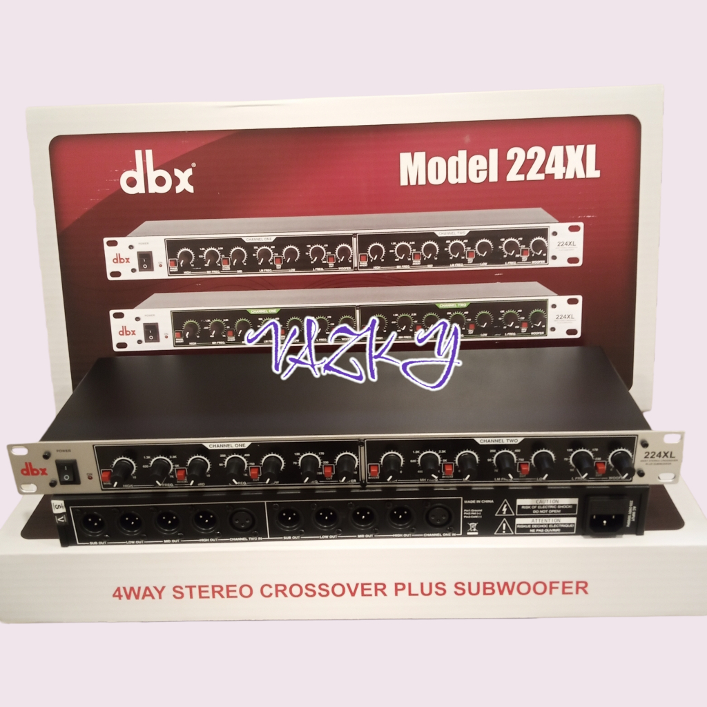 DBX 224XL 4 WAY STEREO CROSSOVER PLUS SUBWOOFER