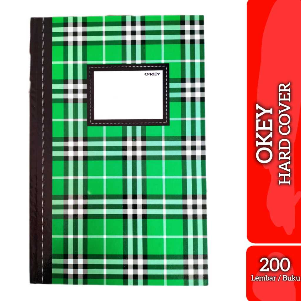 

V2_ Buku Hard Cover Folio Glossy Okey (Uk. 32 x 21 cm) Isi 200 Lembar