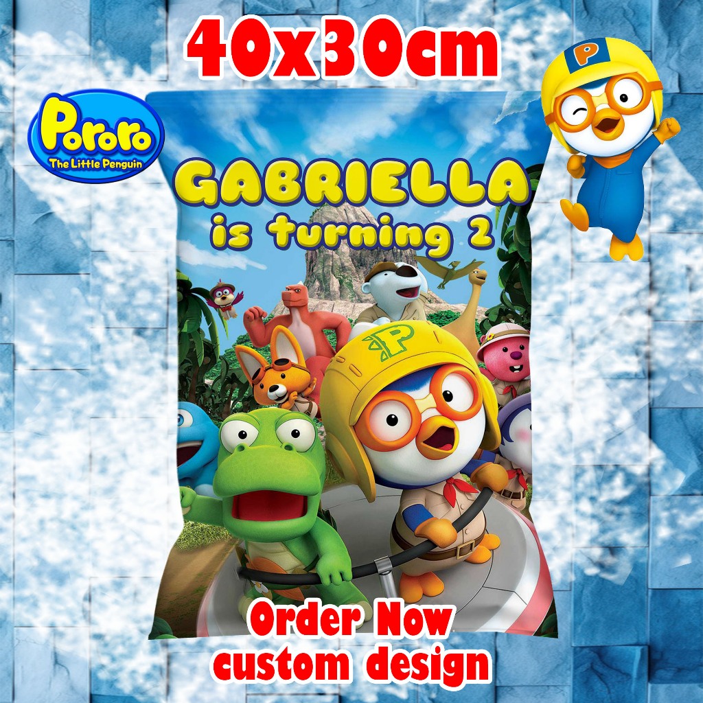 Cetak Pouch Snack Ulang Tahun Custom / Goodie Bag Ultah Giant Snack Pouch Souvenir Hamper Jumbo Birt