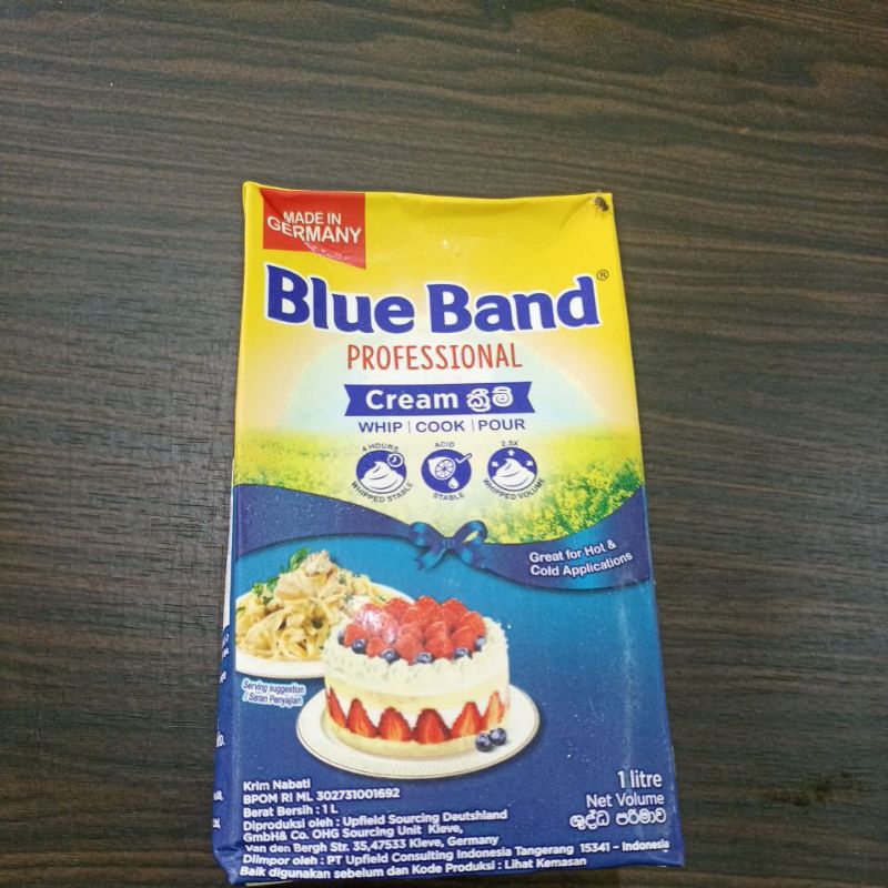 

Blueband professional cream | cook | whip | pour kemasan 1kg | INSTANT ONLY!!