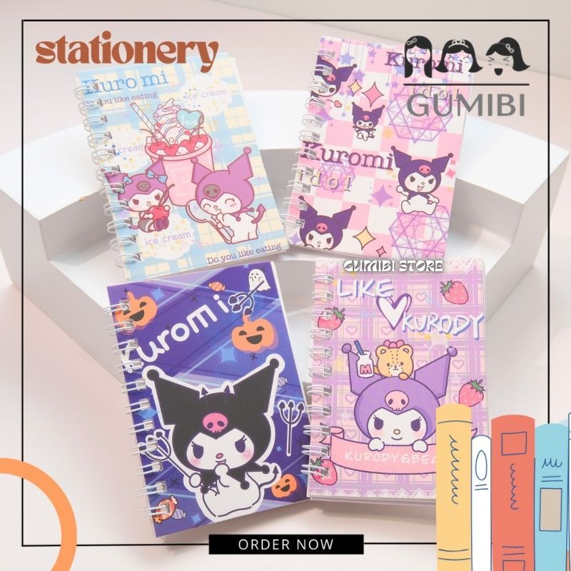 

BUKU TULIS MINI KUROMI NOTE BOOK SPIRAL BUKU SPIRAL BUKU TULIS KUROMI SMALL LUCU TERMURAH
