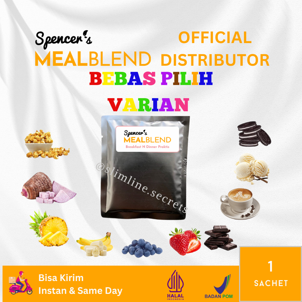 

TRIAL 1 SACHET Spencer's MealBlend - Nutrisi Alami Breakfast dan Dinner untuk Sarapan Langsing