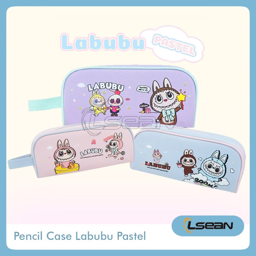 

TEMPAT PENSIL MOTIF KARTUN LABUBU PENCIL CASE KAPASITAS BESAR WARNA PASTEL