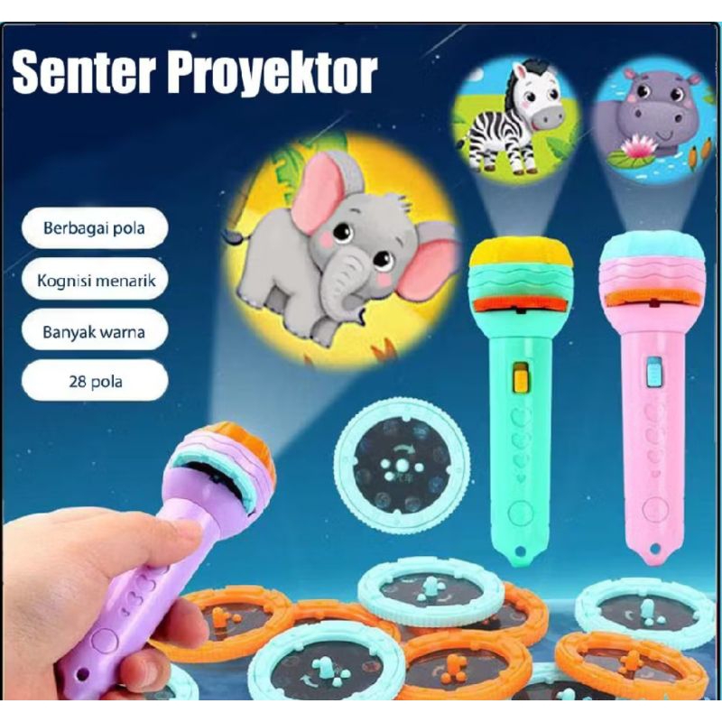 SENTER PROYEKTOR MAINAN EDUKASI ANAK