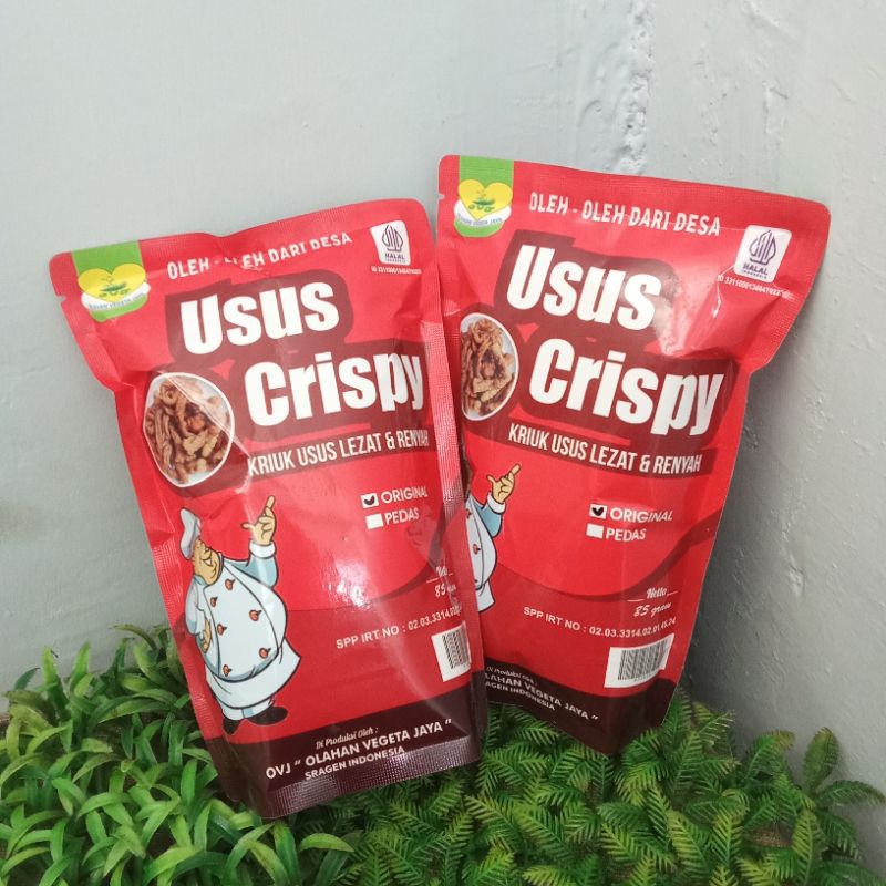 

UsusCrispyRenyah85gram/Camilandariususayamyangdiolahrenyahdangurih