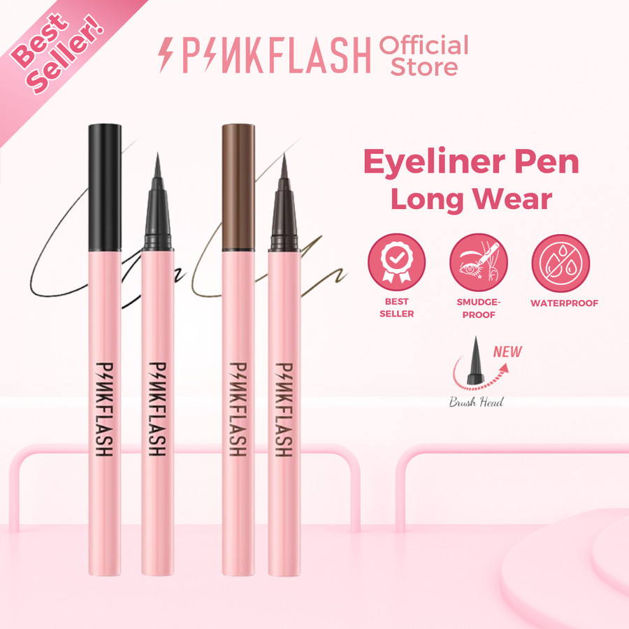 PINKFLASH - EYELINER WATERPROOF TAHAN LAMA ORI BPOM PROMO
