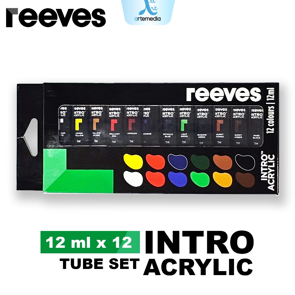 

KODE S95Z Reeves Intro Acrylic Paint Color Tube Set Cat Akrilik