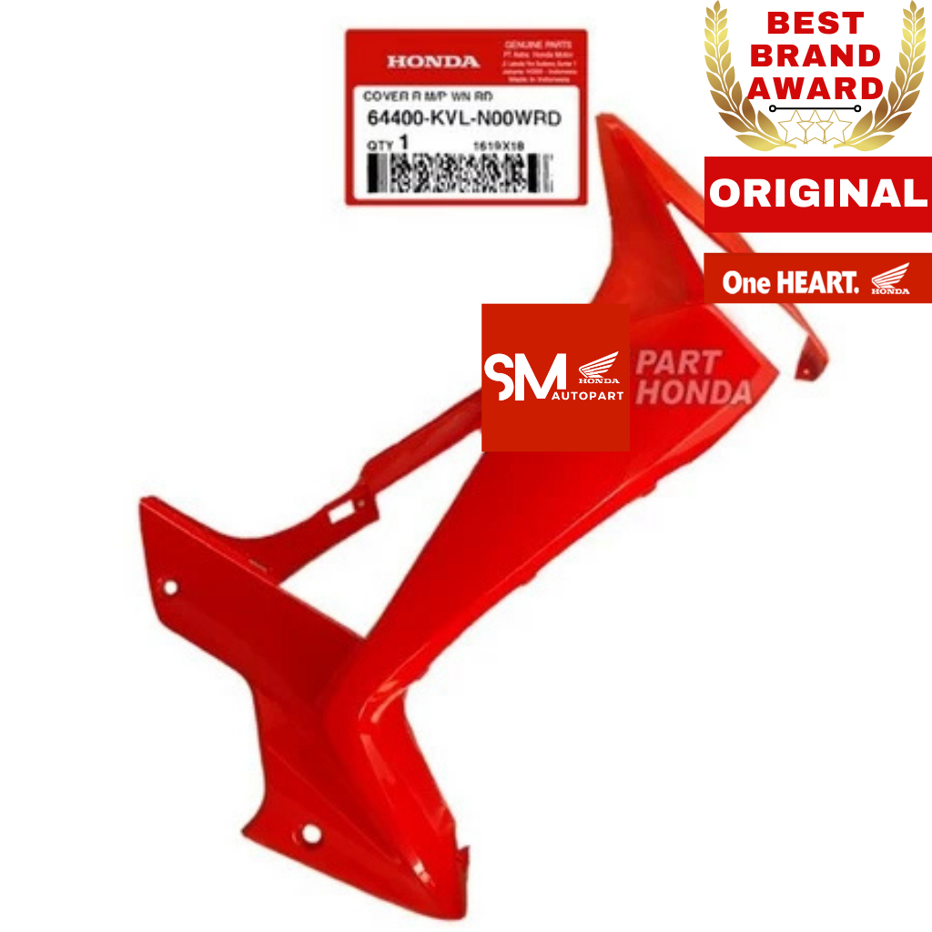 64400-KVL-N00WRD Cover Sayap Kanan Supra X 125 Batman 2007 - 2013 Merah WRD