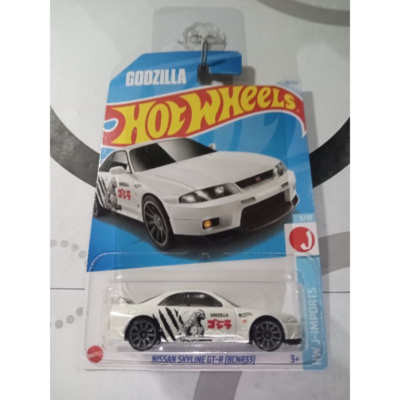 Hotwheels Nissan Skyline R33 Godzilla Putih