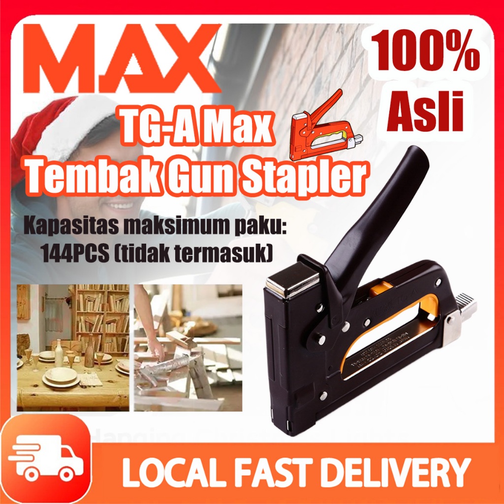 

TG-A Max Original Stapler Tembak Gun Tacker Powerfull Pistol Stapler Pistol paku manual Original Guntacker Alat Stapler Tembak TG-A Max Barang Terbatas Untuk Kayu Kerajinan Pertukangan Dekorasi DIY