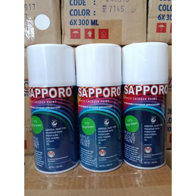 Pilok  Pilox Sapporo 300ml saporo 300ML SAPORO spray 300ml 7173 ninja green