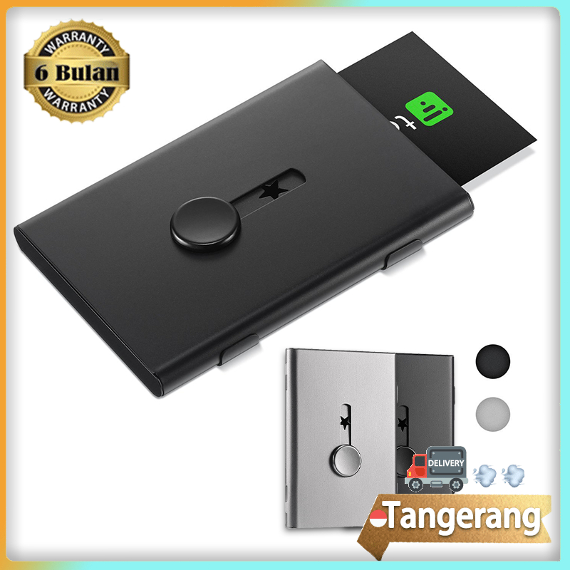 

Kotak Kartu Nama Aluminium Tipe Dorong Tangancard Holder Stainless