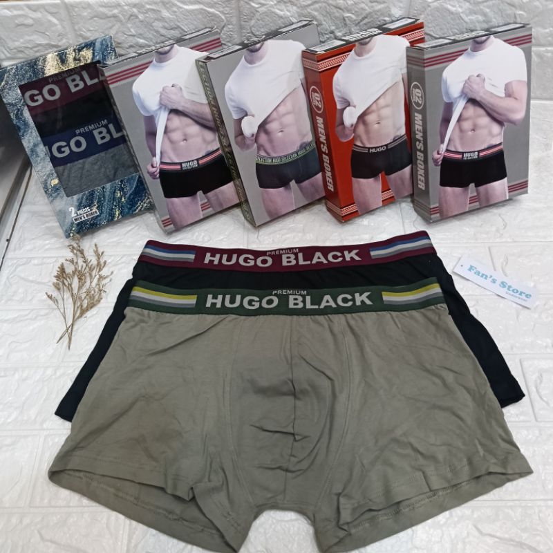 [2PCS] Hugo Selection Celana Dalam Boxer Pria