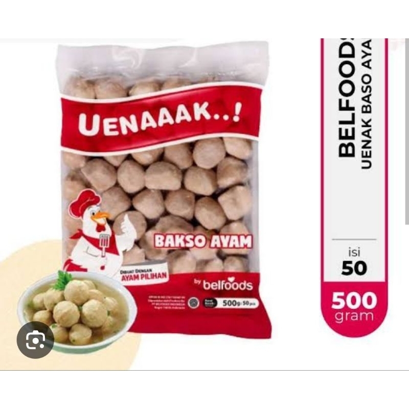 

Belfoods Bakso Ayam isi 50 pcs