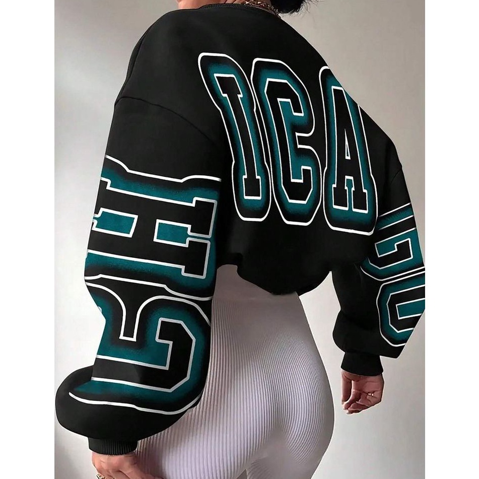 KODE R3Q Crewneck Boxy Oversize Sweatshirt Unisex ootd Skena daily outfit