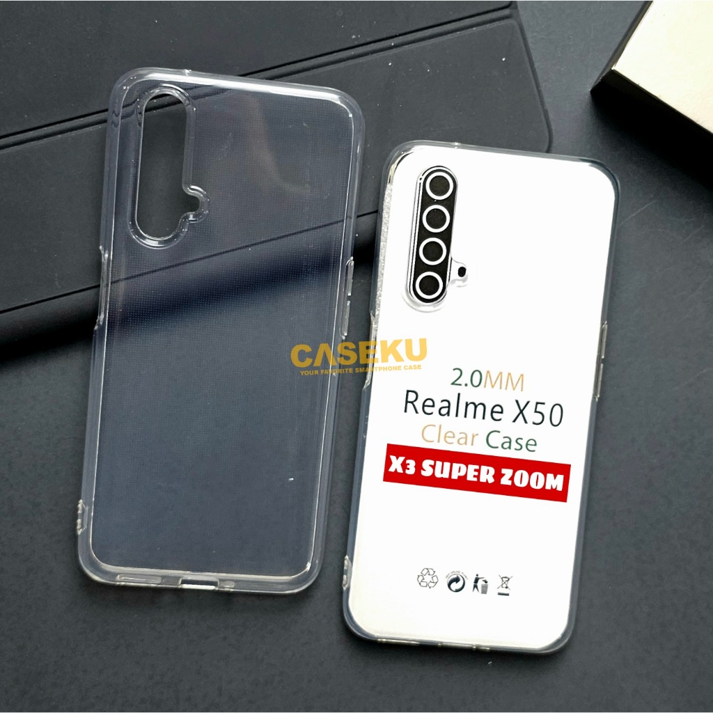 Case Realme X Realme X2 Pro Realme X3 Realme XT Clear Case Bening 2.0mm Premium Softcase for Realme 