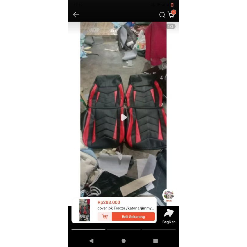 cover jok katana depannya aja