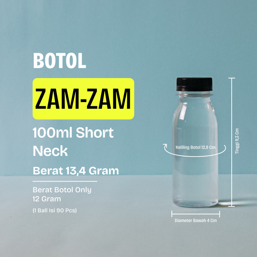botol zam-zam 100ml 120ml botol plastik botol nasi kotak