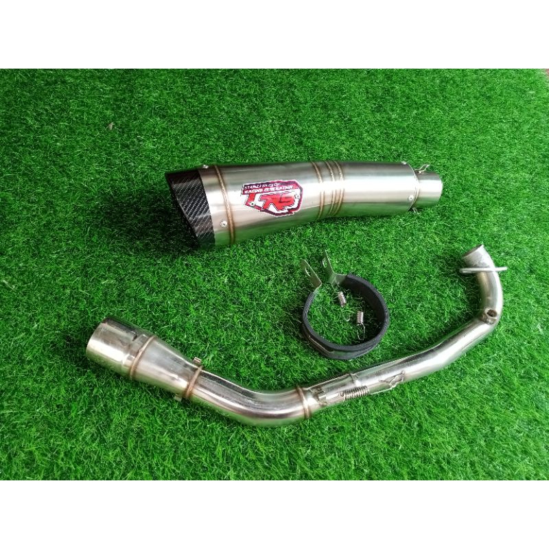 Knalpot Racing R9 H2 Titan Pucuk Karbon Pnp Vario160 Pcx160 Aerox New Scoopy Beat Deluxe Mio Sporty 