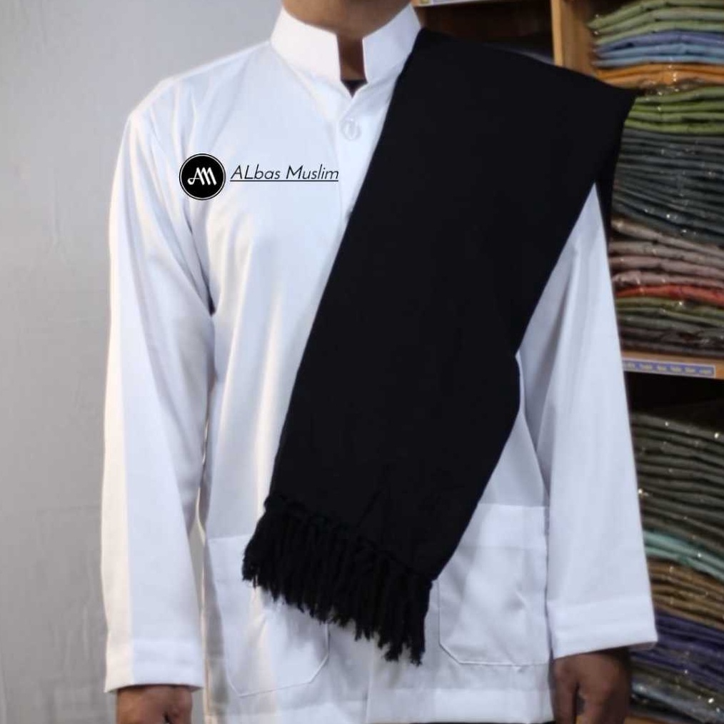 KODE P56C Albas Sorban Pria Lebar Remaja Dan Dewasa Polos Panjang Motif Rawis