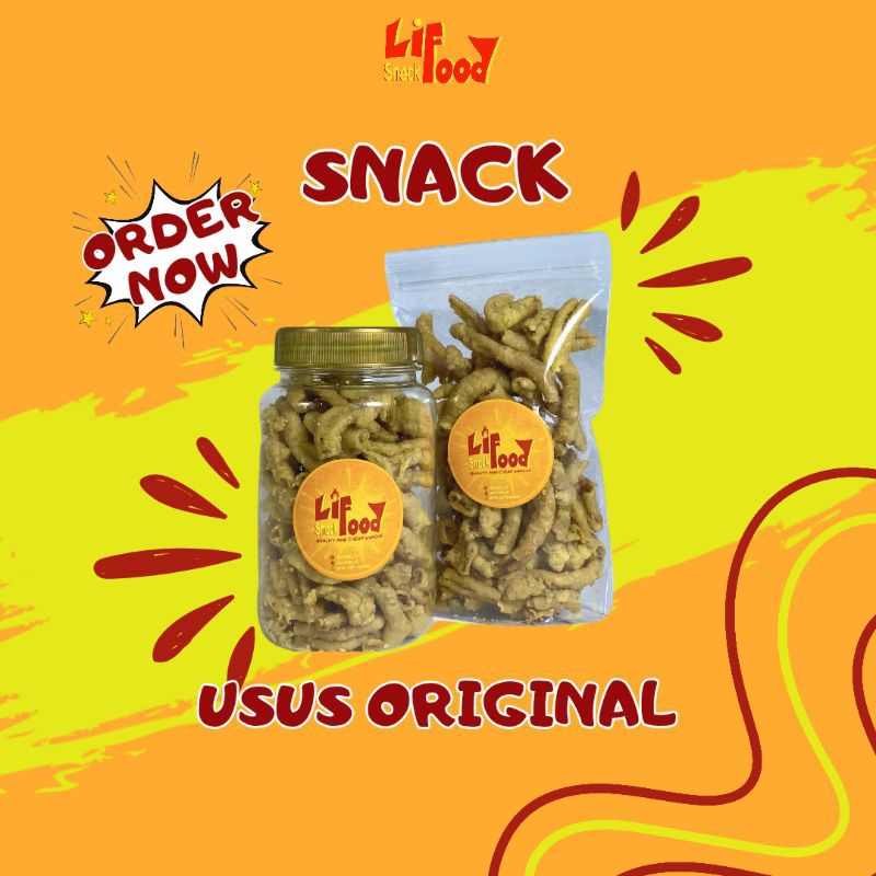 

Usus Goreng Kering Original - 90 gram, 1/4 gram - Rasakan Nikmatnya - lifood_id