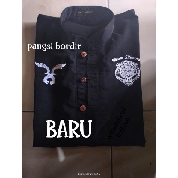 baju pangsi bordir macan putih TERBARU wgtwangsitwinandicollection