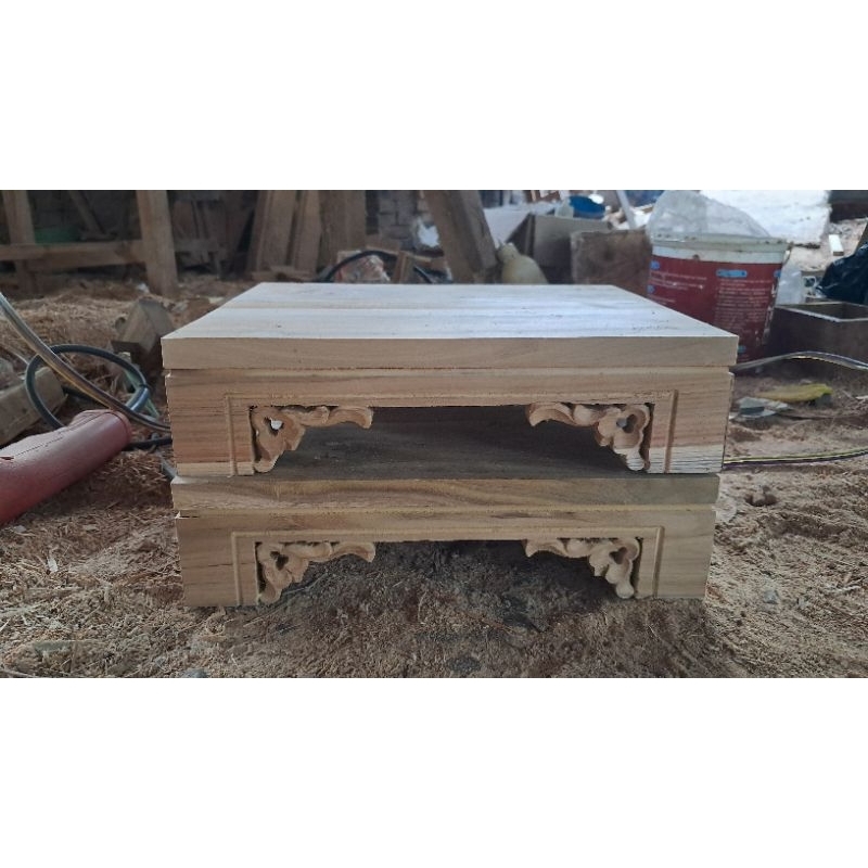 meja Bonsai ukir kayu jati jepara meja bonsai kayu jati murah meja talenan kaki meja talenan kayu Ja