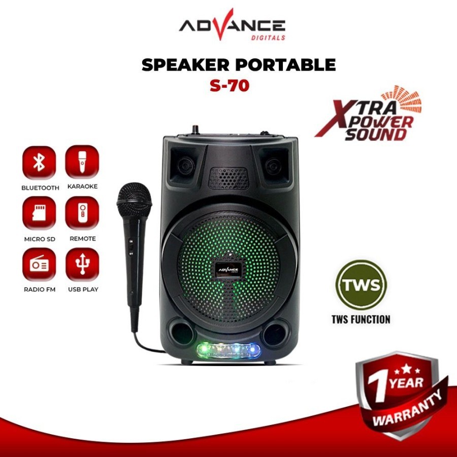 Speaker Advance S-70 8" Portable Meeting S 70 Advance