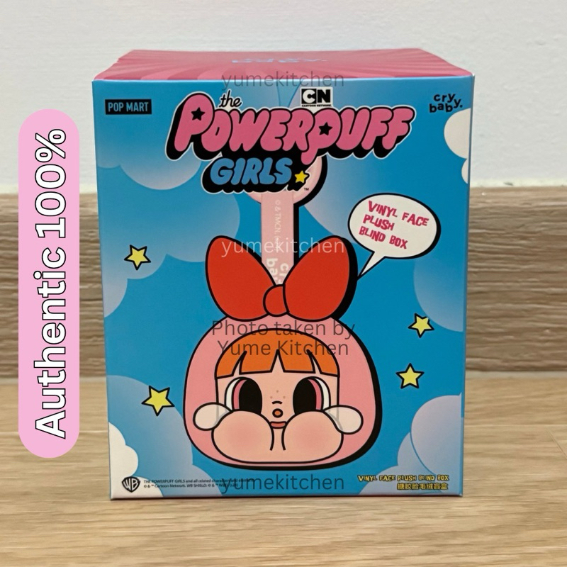 

[Authentic 100%] Pop Mart Cry Baby x Powerpuff Girls Vinyl Face Plush Pendant Blind Box