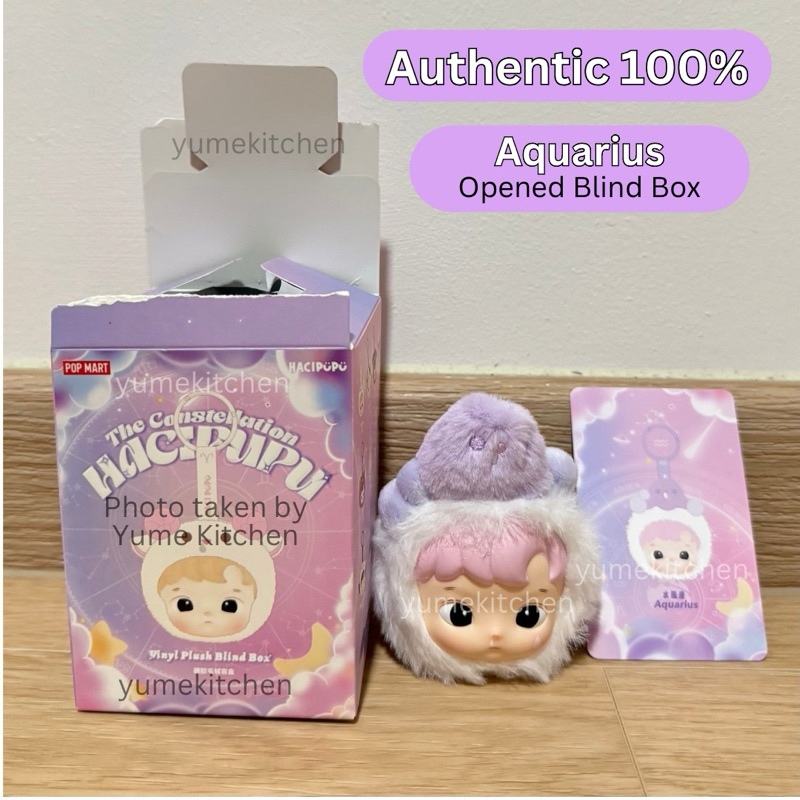 

[Authentic 100%] Opened Blind Box • Pop Mart Hacipupu The Constellation Series Vinyl Plush Blind Box - Gantungan Boneka Zodiac Sagittarius, Aries, Virgo, Taurus, Leo, Capricorn, Cancer, Pieces, Scorpio, Gemini, Aquarius, Libra