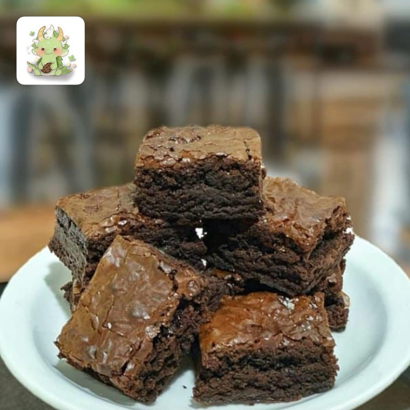 

fudgy Brownies Chocolate Original Tanpa Pengawet - Little Marvey